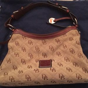Brown logo Dooney handbag